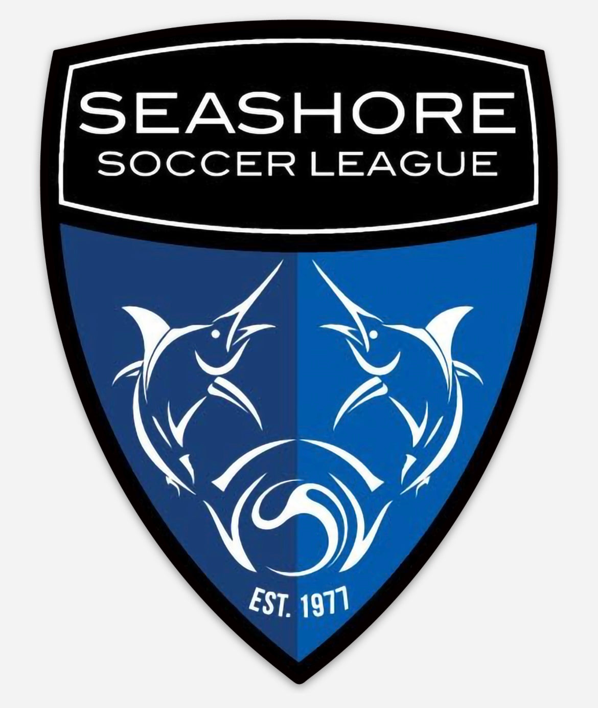 Seashore Soccer - Water Bottle Sticker 2x1.5in