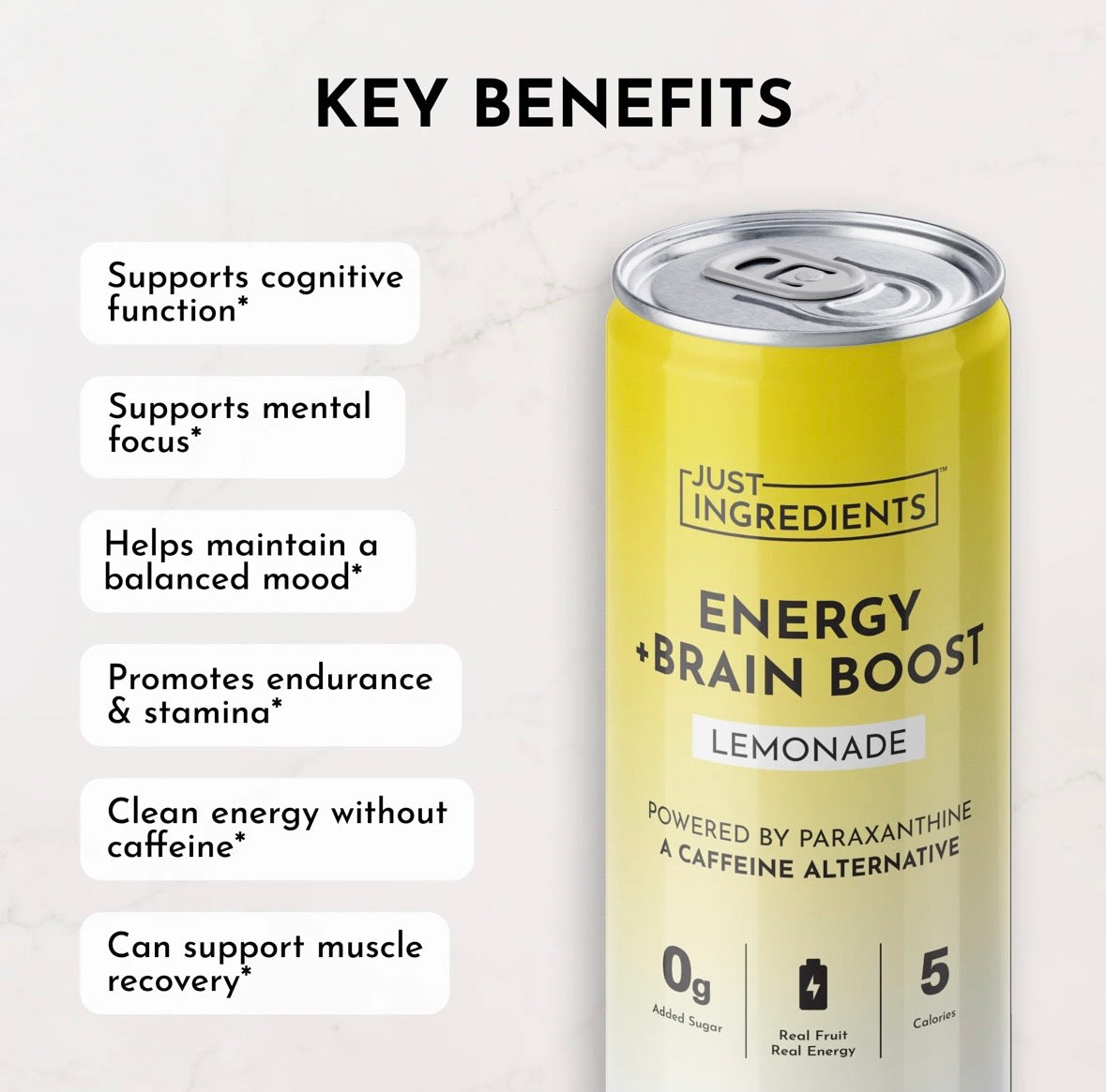 Lemonade - Energy + Brain Boost (Single Can)