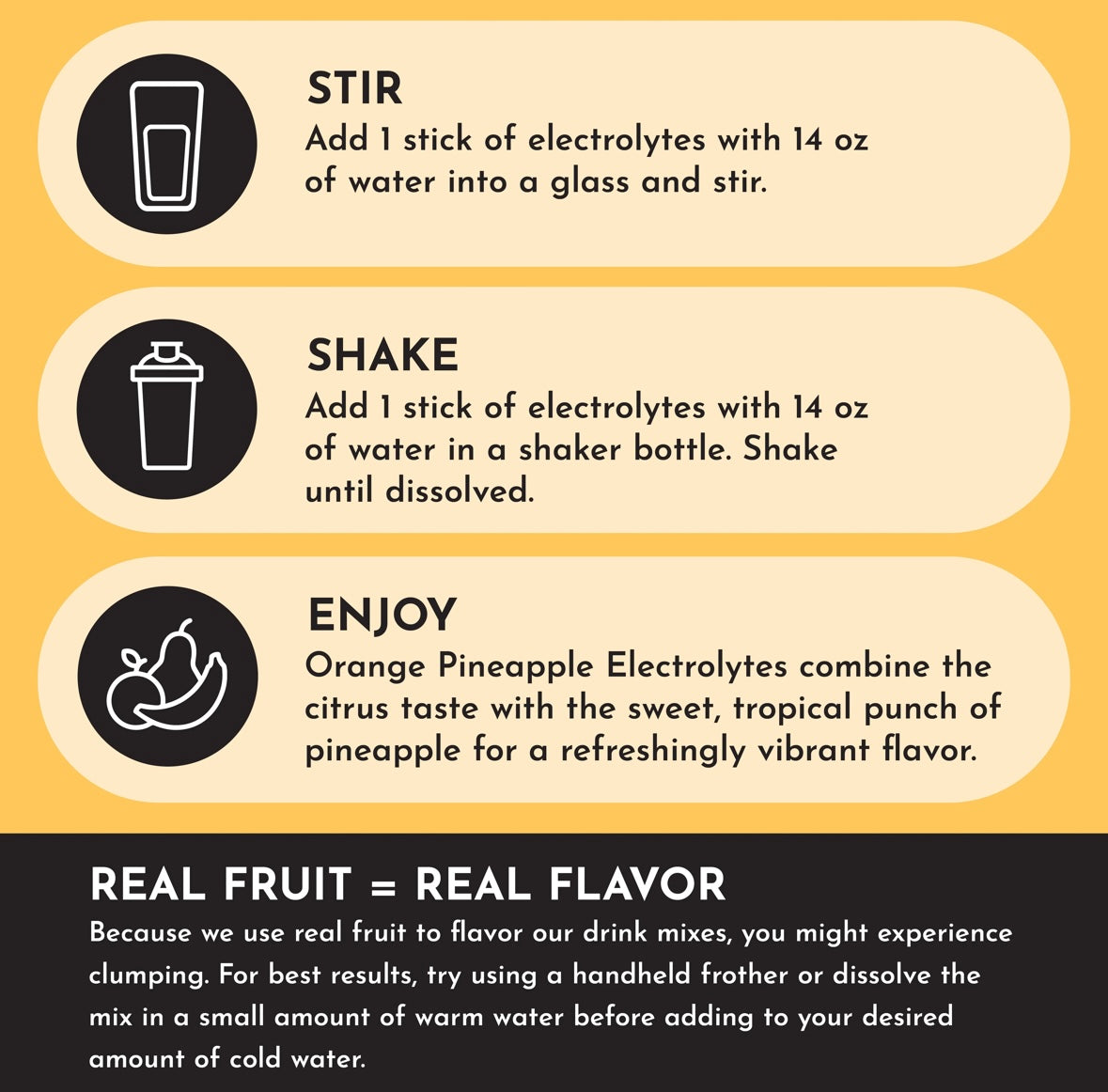 Orange Pineapple Electrolytes Single Serving Packs (20)