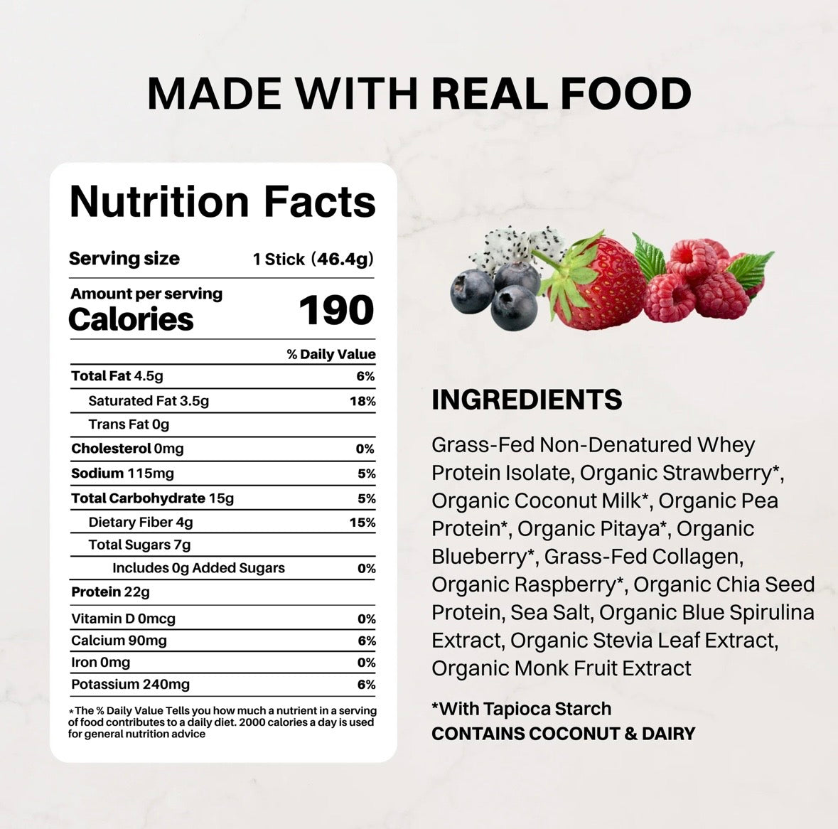 Mountain Berry - Protein Powder Stick
