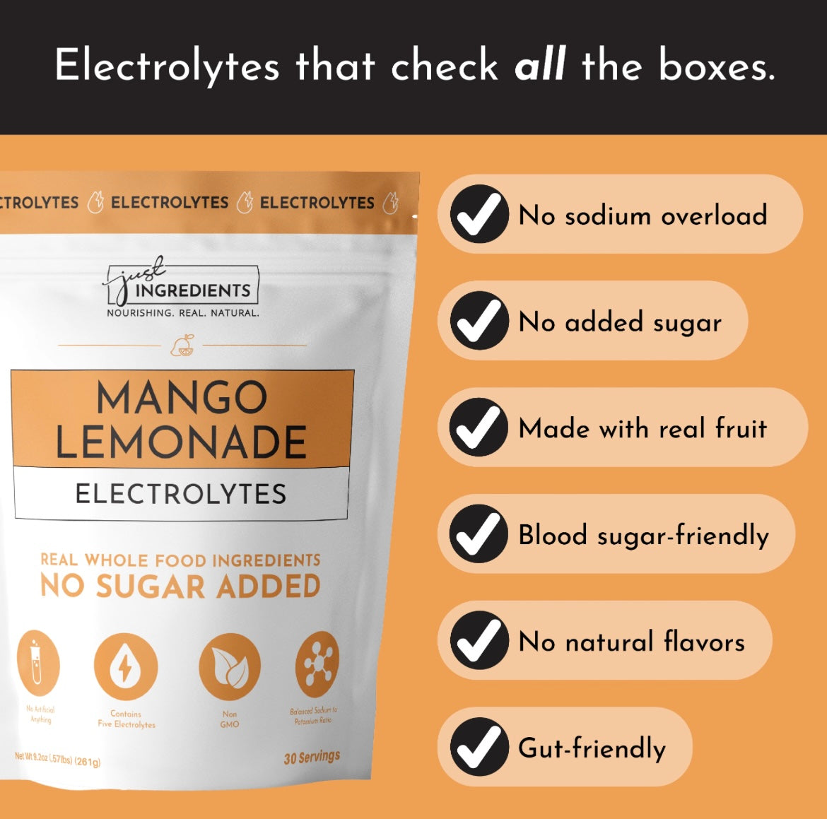 Mango Lemonade Electrolyte Powder