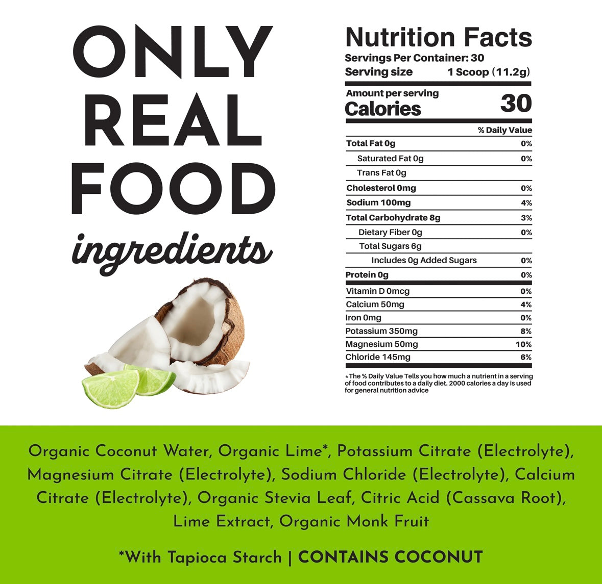 Coconut Lime Electrolyte Powder
