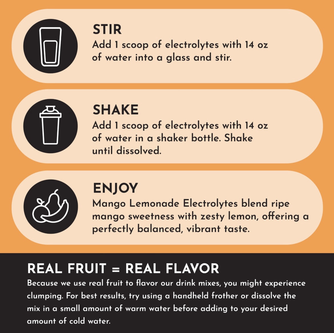 Mango Lemonade Electrolyte Powder