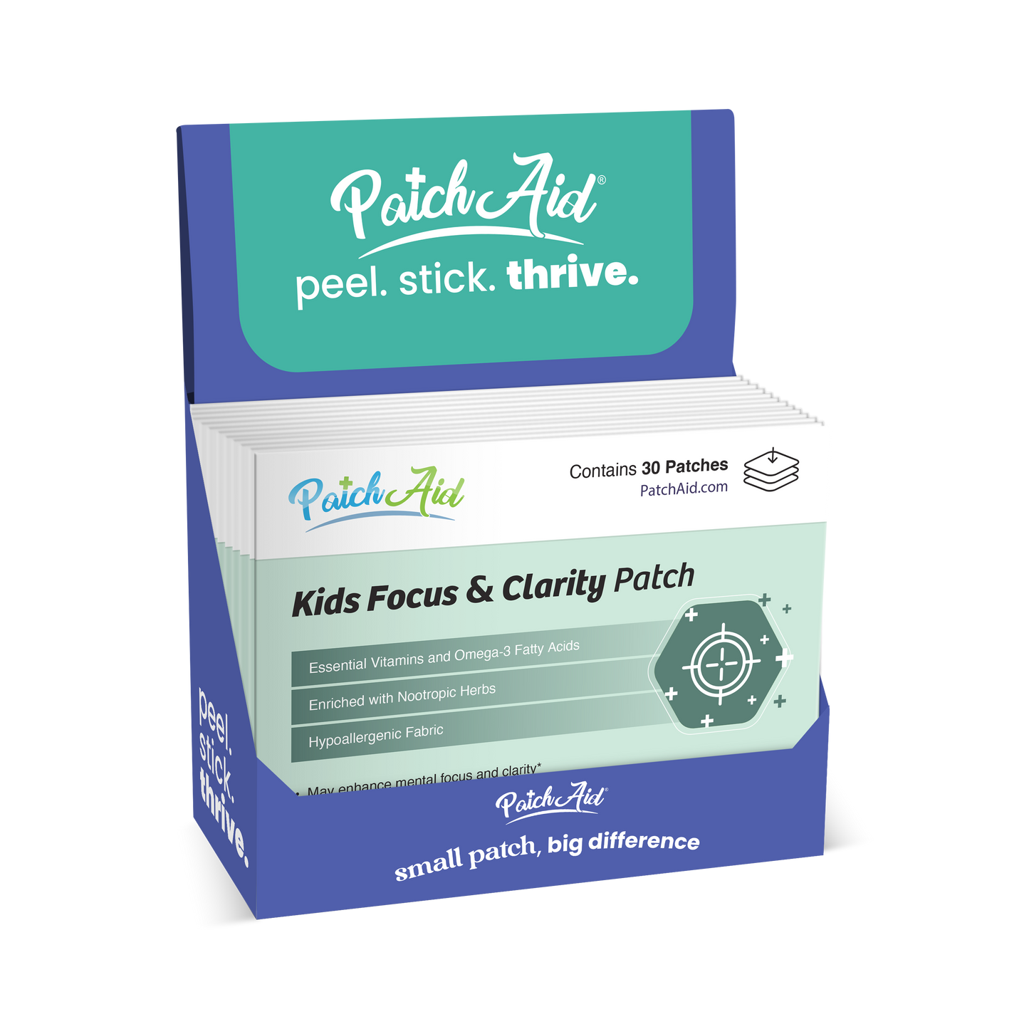 Kids Focus & Clarity Patch – Daily Cognitive Booster: 1-Pack