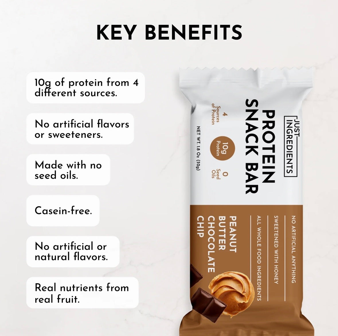 Peanut Butter Chocolate - Protein Snack Bar (12-Pack)