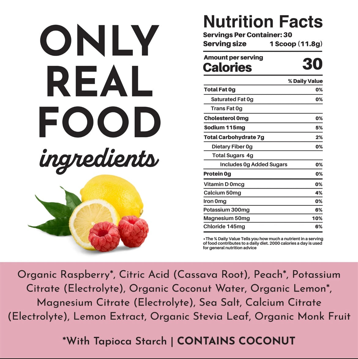 Raspberry Lemonade Electrolyte Powder