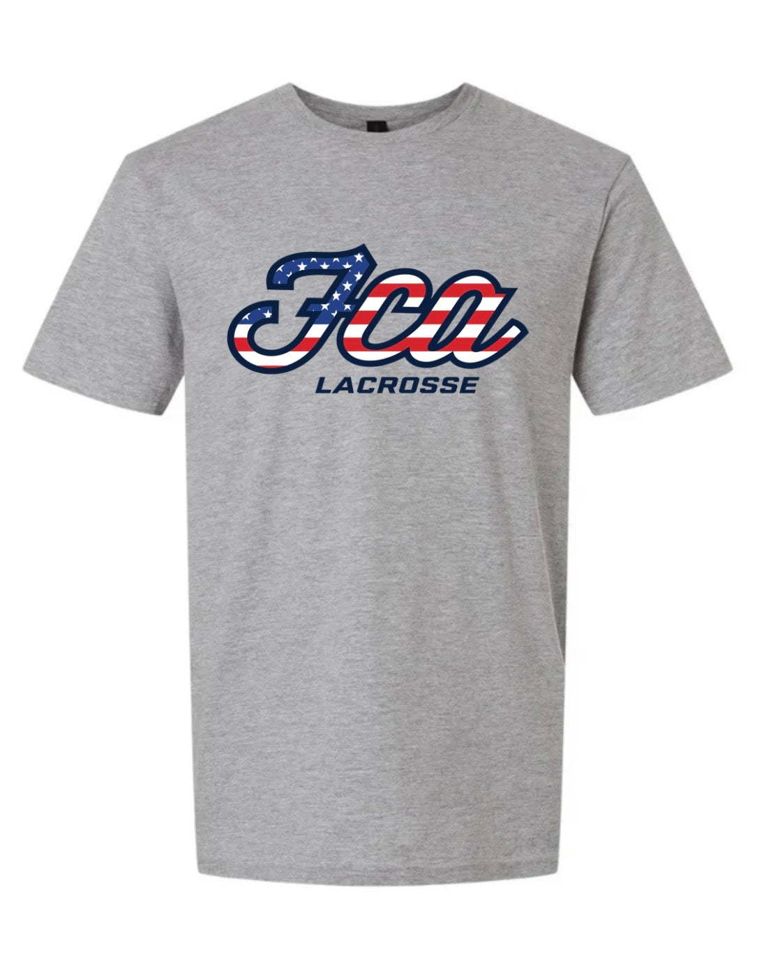 FCA Lax- Grey Cotton American T-Shirt