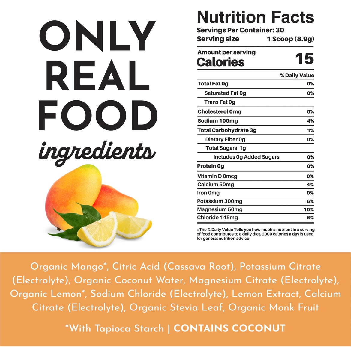 Mango Lemonade Electrolyte Powder