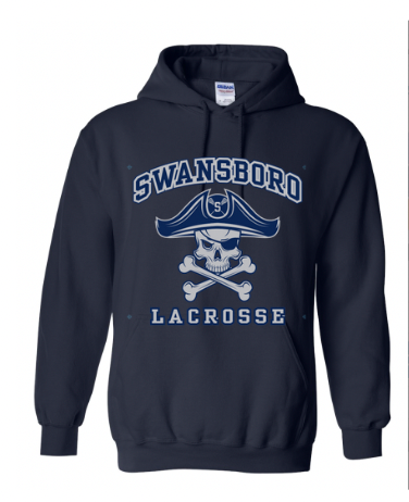 Swansboro Lax - Gildan Navy Cotton Hoodie