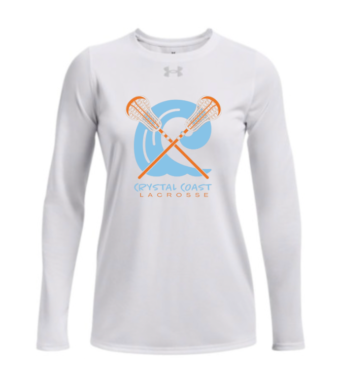 Crystal Coast - UA White Long Sleeve