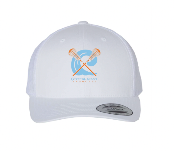 Crystal Coast - White Mesh Back Hat