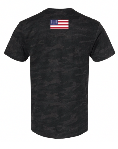Bogue - Black Camo Cotton T-Shirt