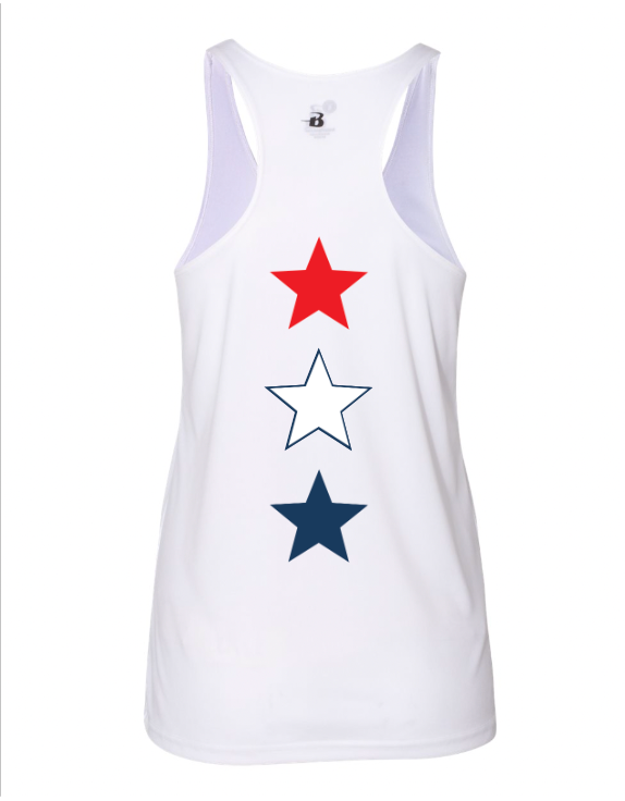 Bogue Elite - Athletic White Tank Top