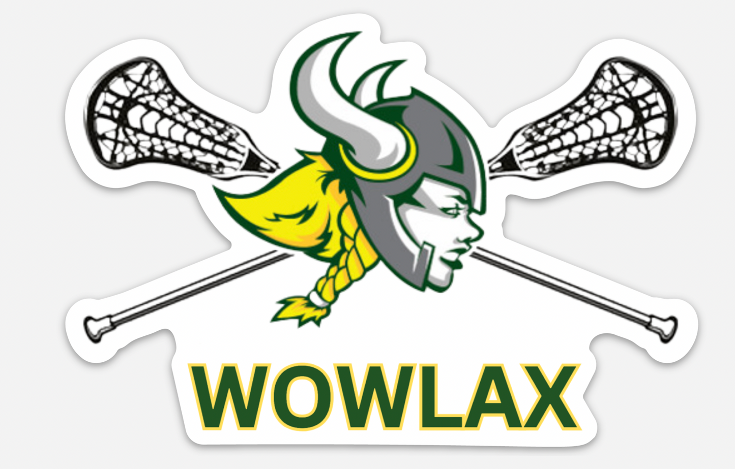 White Oak Lax - Car Sticker 5' x 3.5'