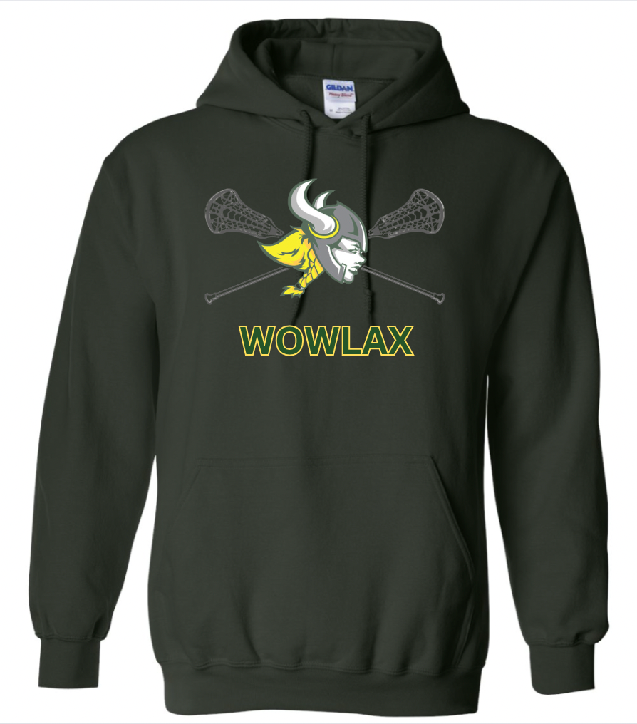 White Oak Lax - Gildan Green Cotton Hoodie