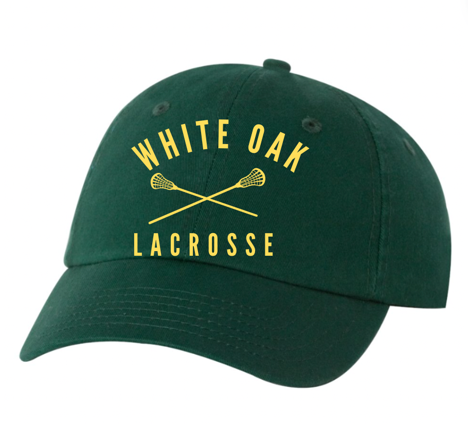 White Oak Lax - Green Embroidered Dad Hat