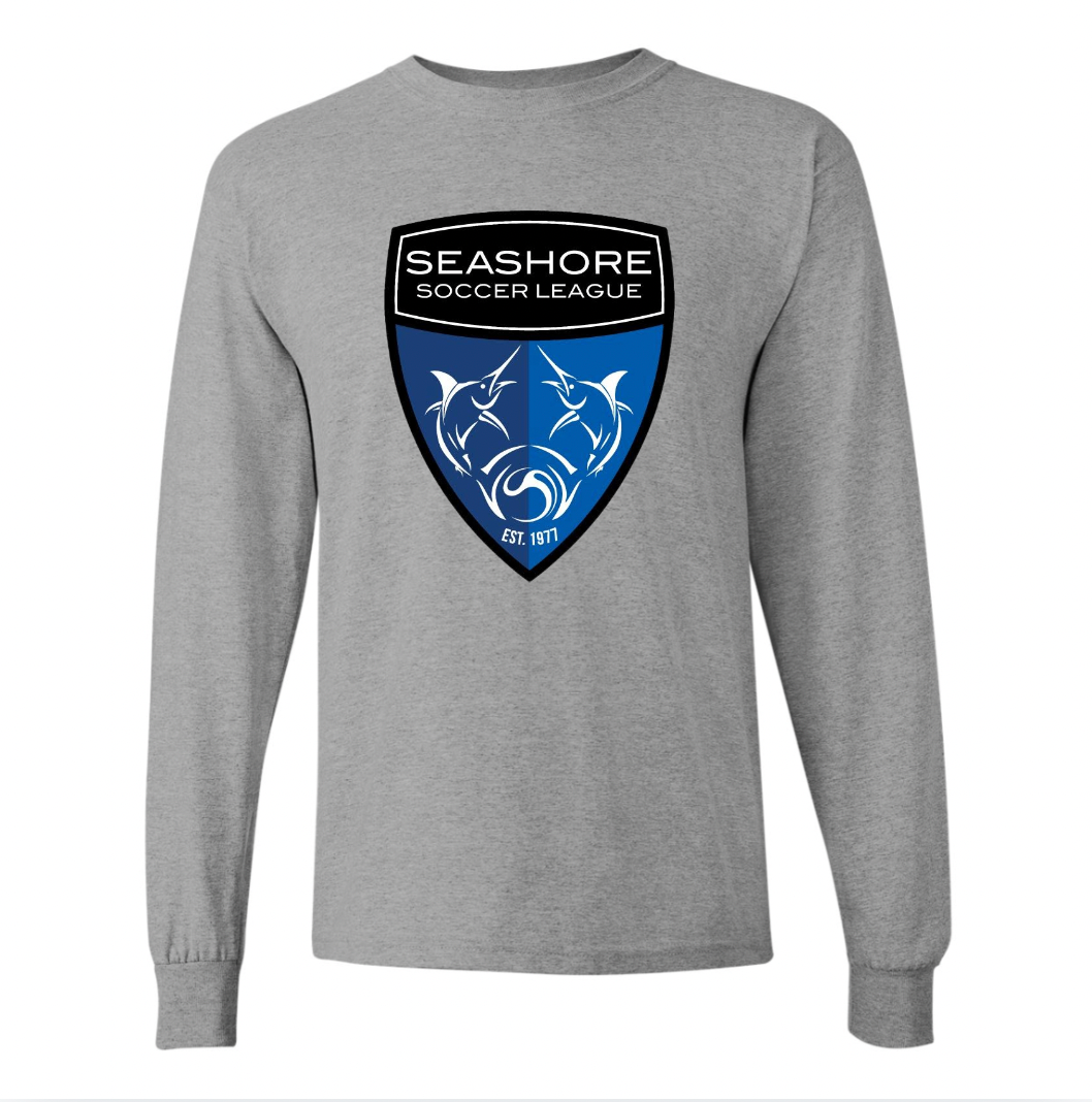 Seashore Soccer - Grey Cotton Longsleeve