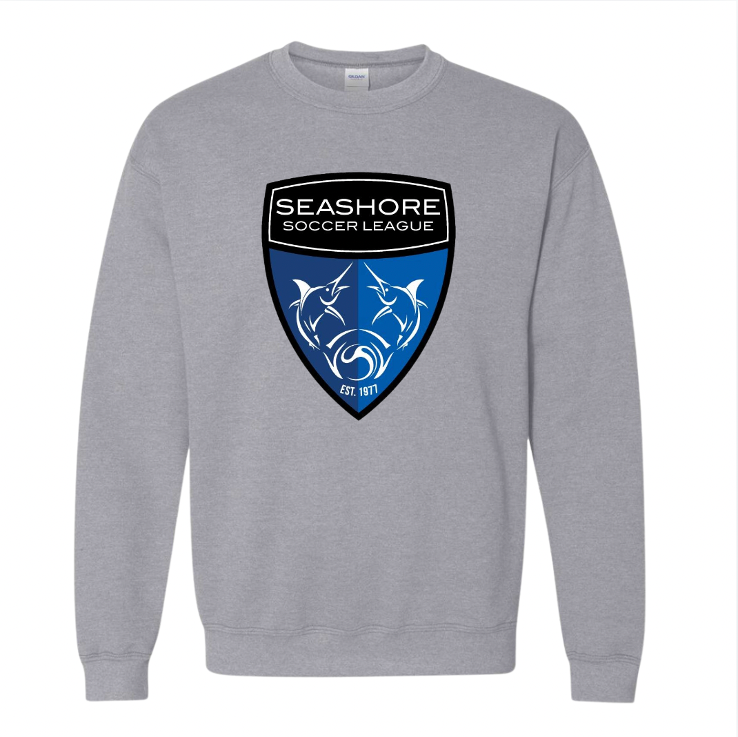 Seashore Soccer - Grey Cotton Crewneck