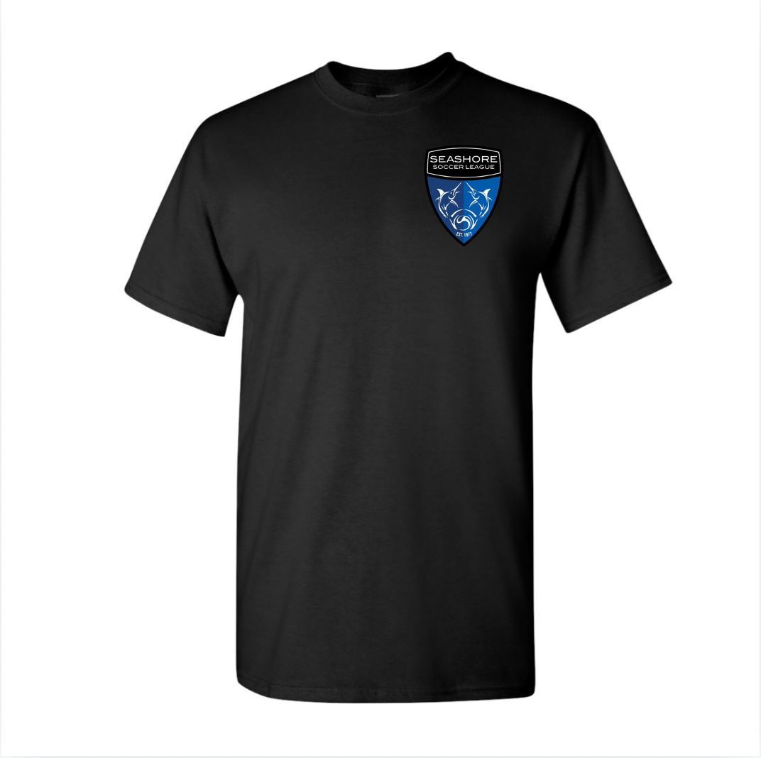 Seashore Soccer - Performance Short Sleeve Black