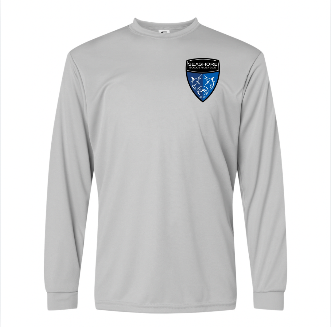 Seashore Soccer - Performance Long Sleeve Grey