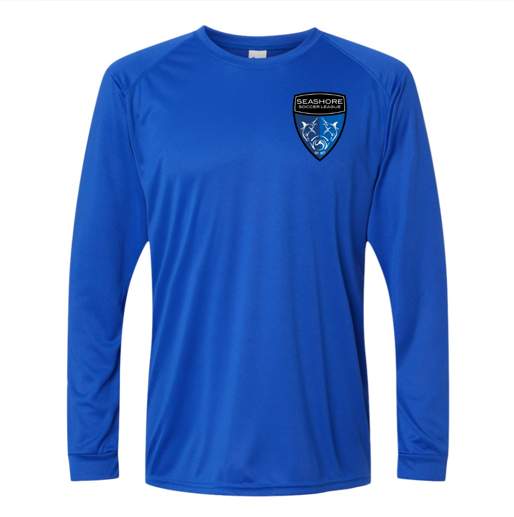 Seashore Soccer - Performance Long Sleeve Blue