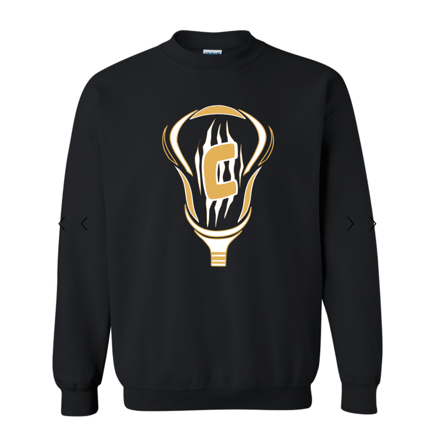 Croatan Lacrosse - Black Cotton Crewneck