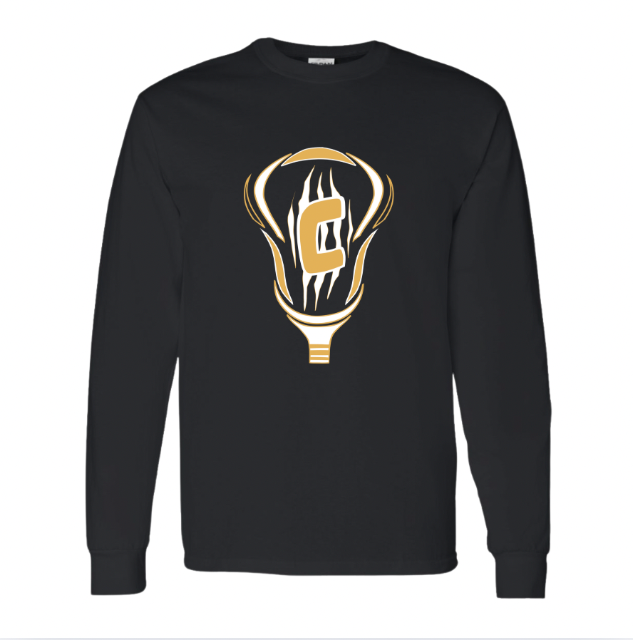 Croatan Lacrosse - Black Cotton Longsleeve