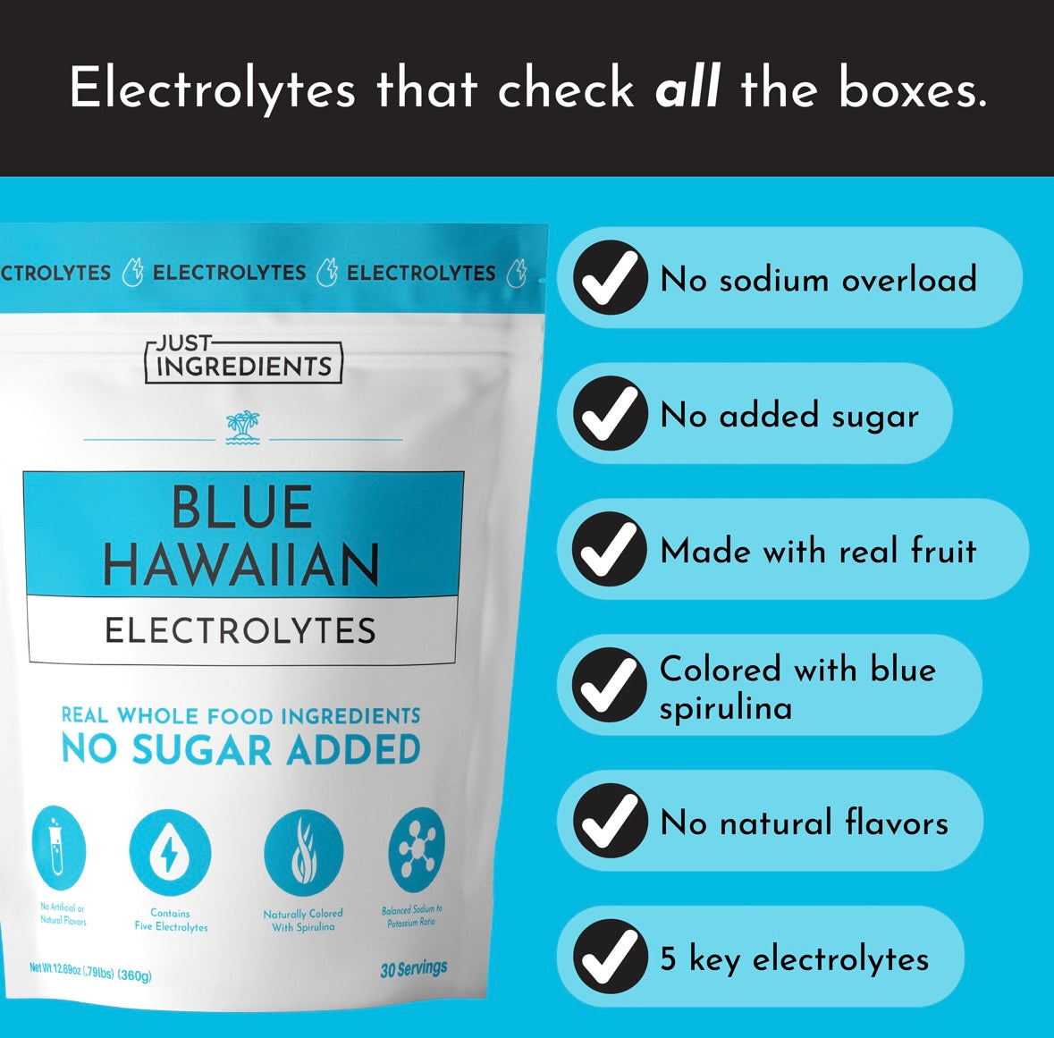 Blue Hawaiian Electrolyte Powder