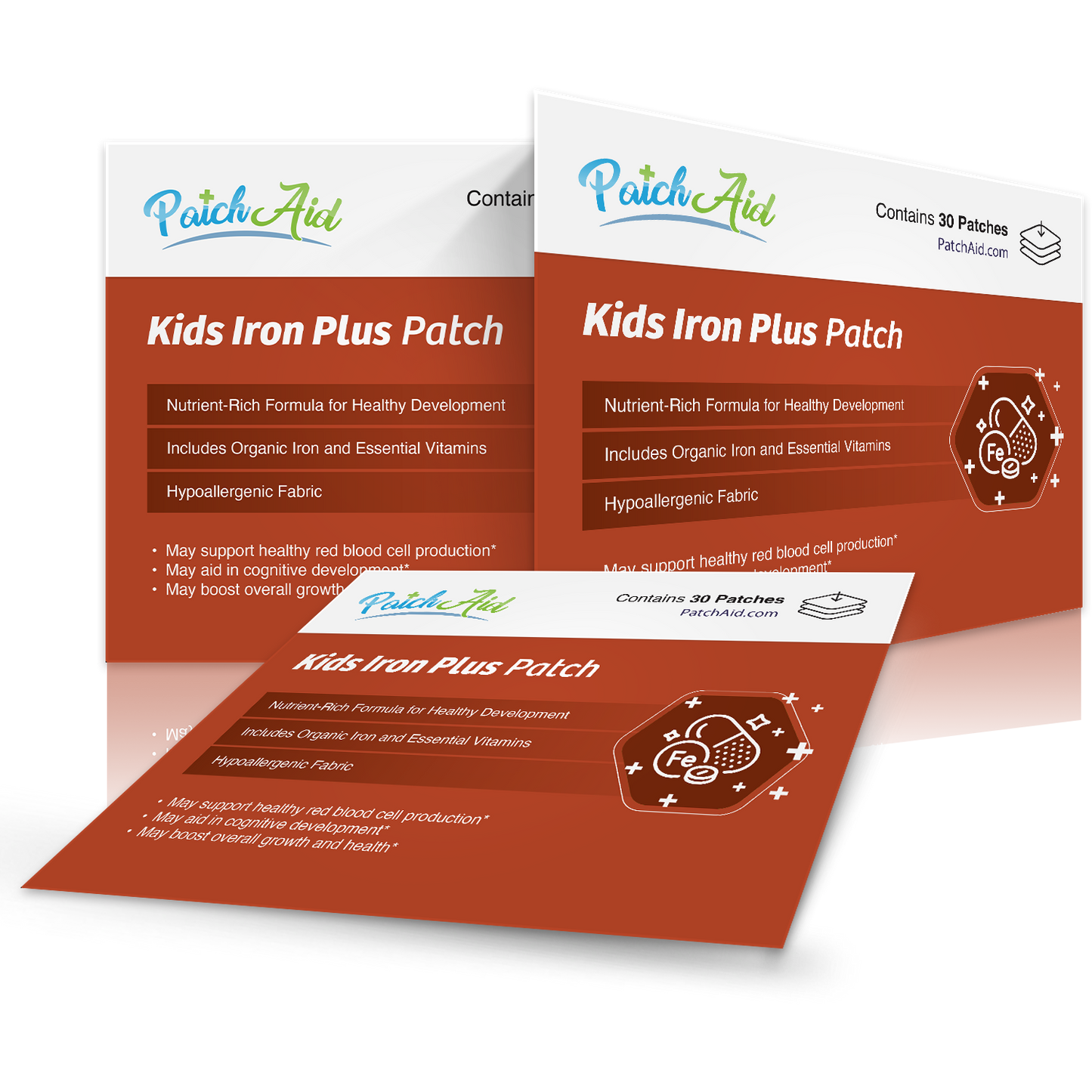 Kids Iron Plus Patch - Organic Iron for Growth & Development: 1-Pack