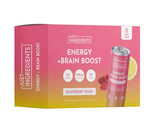 Raspberry Rush - Energy + Brain Boost (8 Pack)