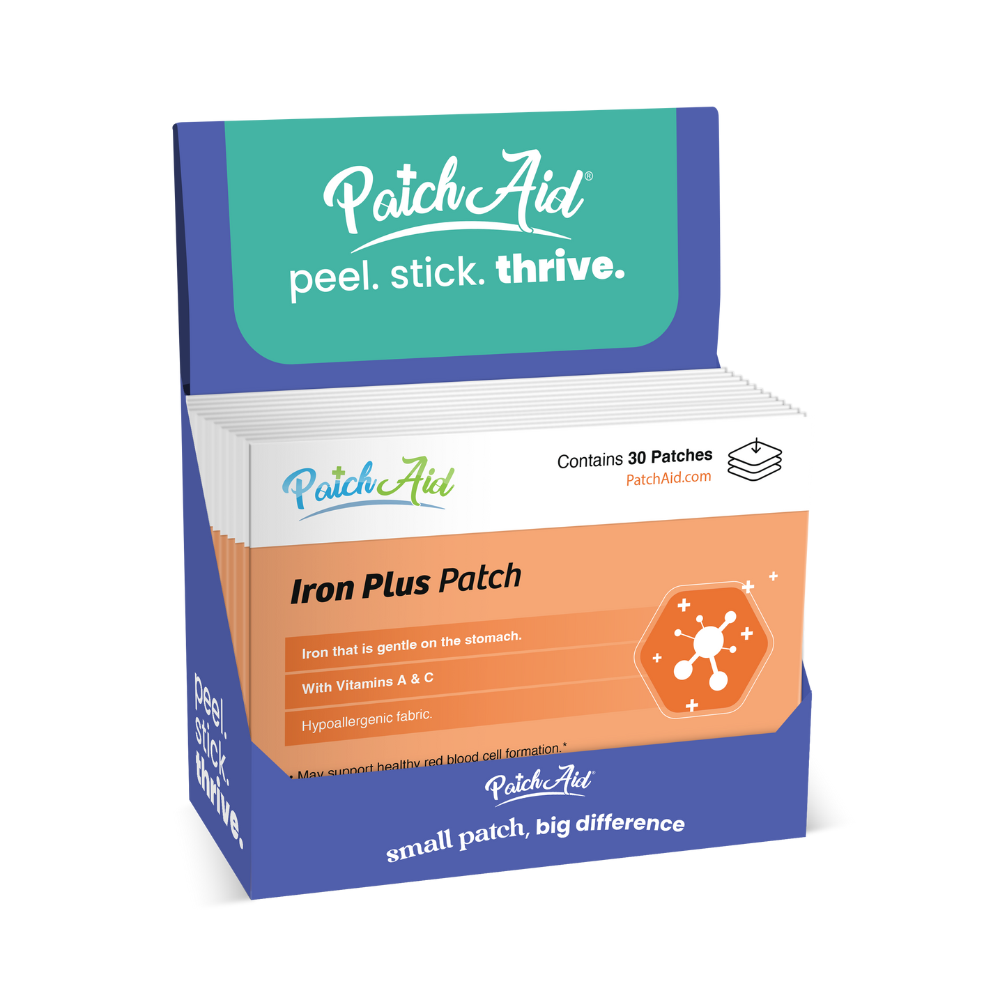 Iron Plus Vitamin Patch - Gentle Iron & Absorption Support: 1-Pack