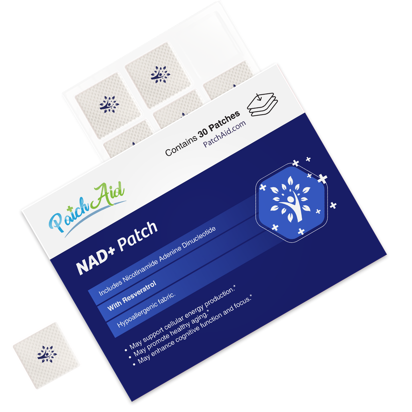NAD+ Patch - Energy & Healthy Aging Support: 1-Pack