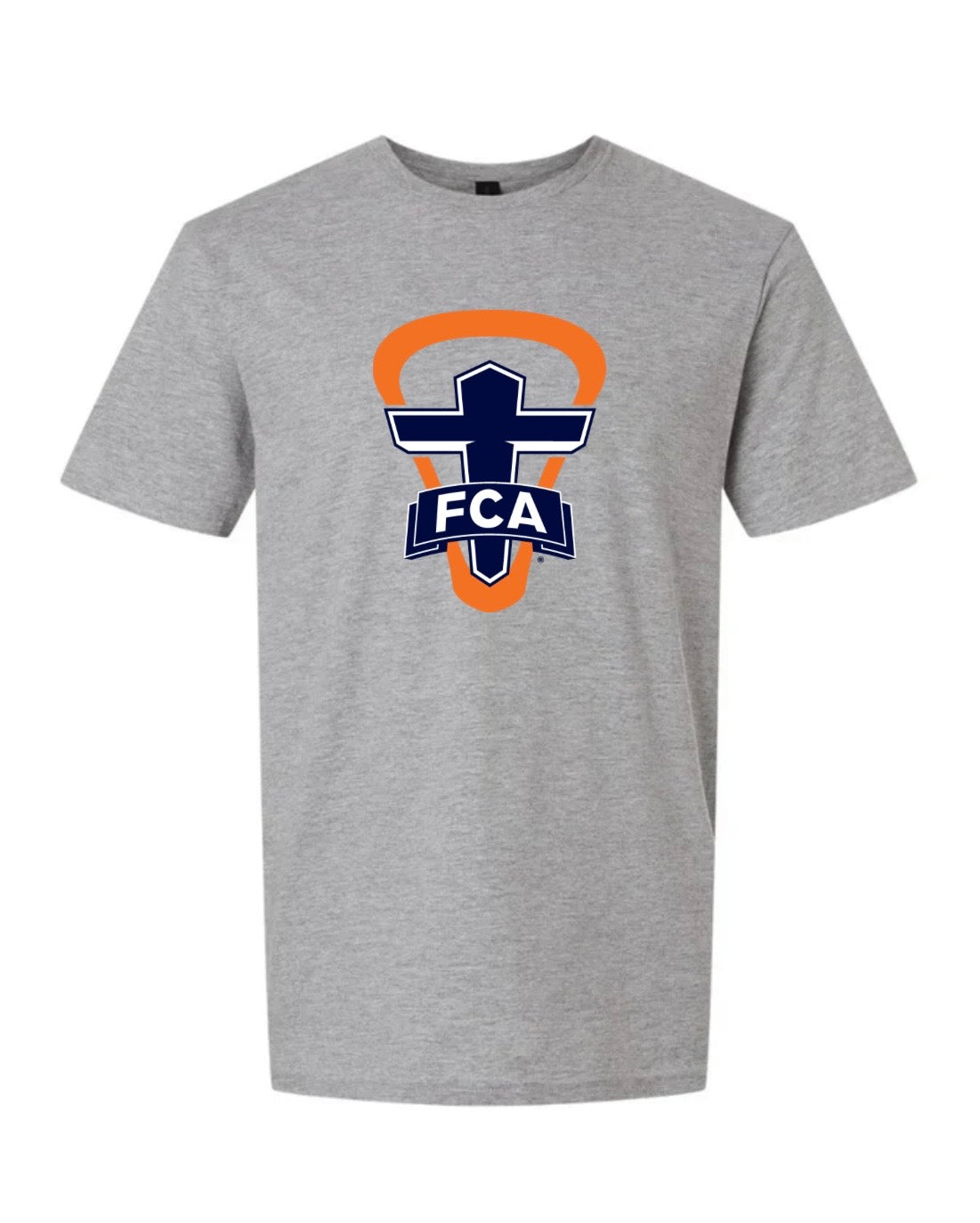 FCA Lax- Grey Cotton Cross T-Shirt