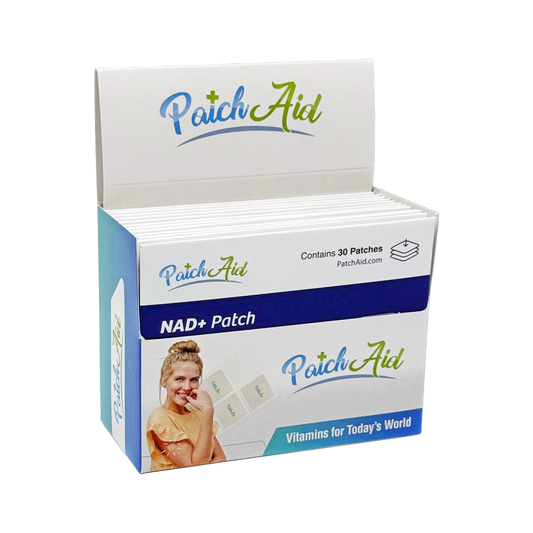 NAD+ Patch - Energy & Healthy Aging Support: 12-Pack with Display Case