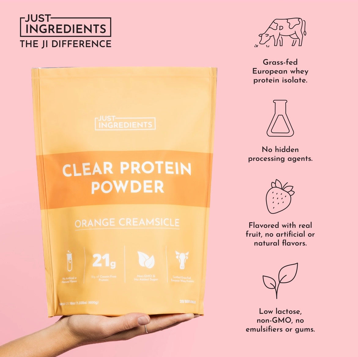 Orange Creamsicle- Clear Protein 20 Servings