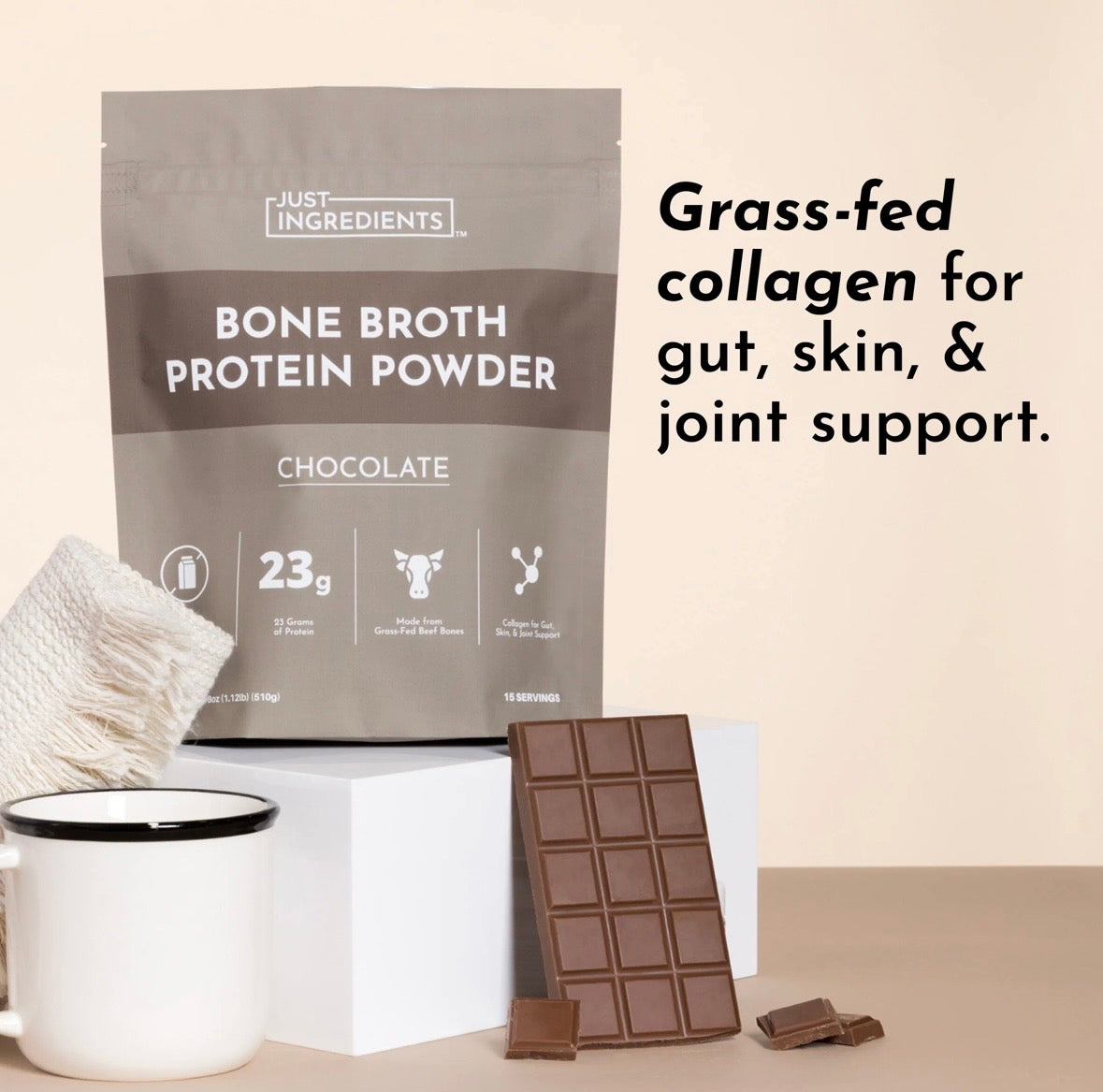 Chocolate Bone Broth Protein Powder