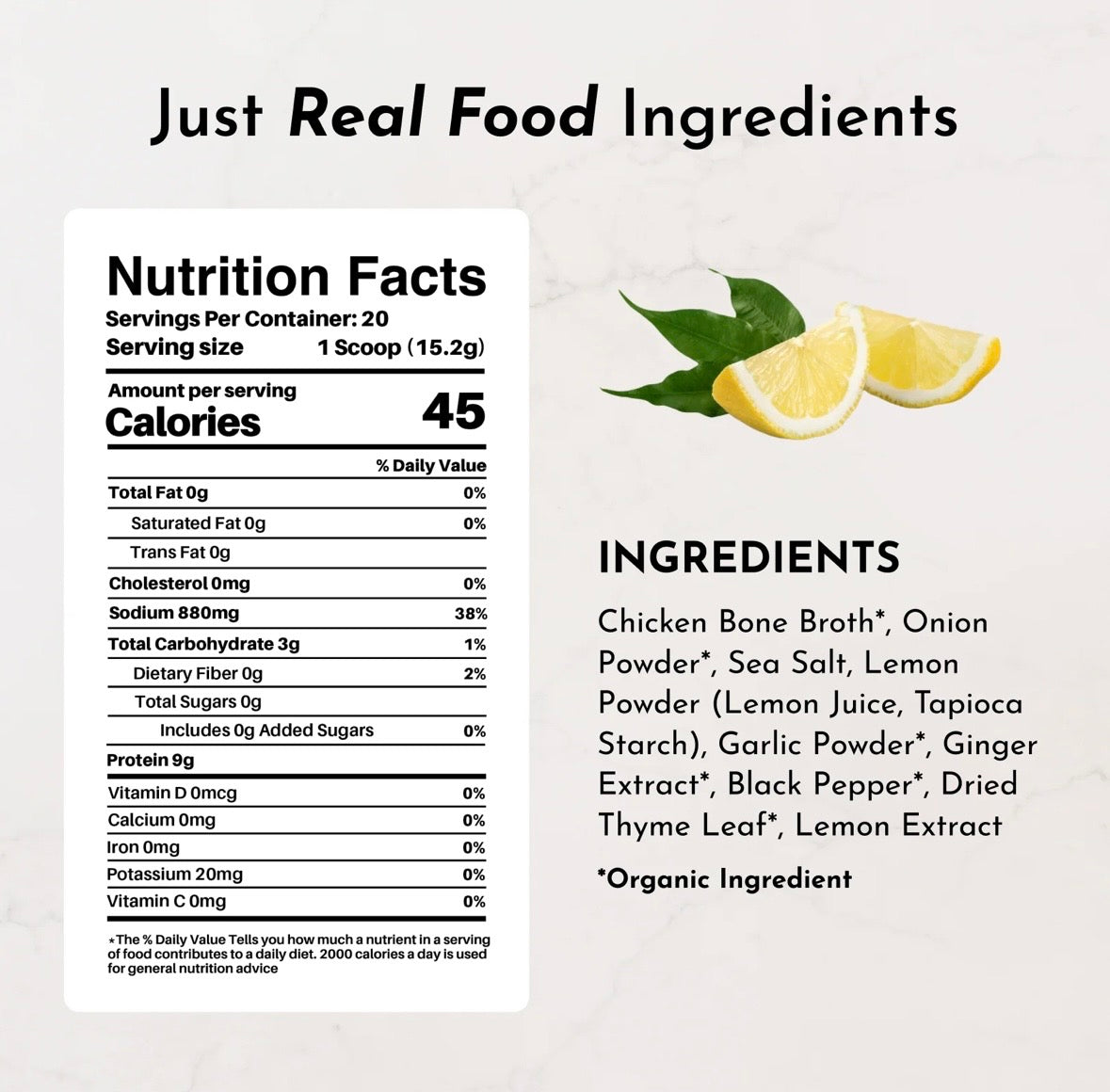 Lemon Herb - Bone Broth