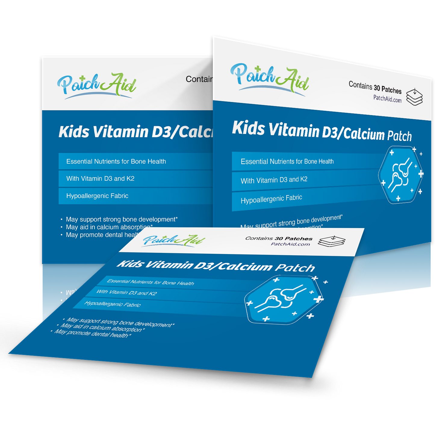 Kids D3/Calcium Patch - Bone Strength & Dental Health: 1-Pack