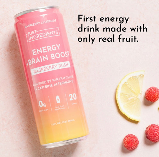 Raspberry Rush - Energy + Brain Boost (Single Can)