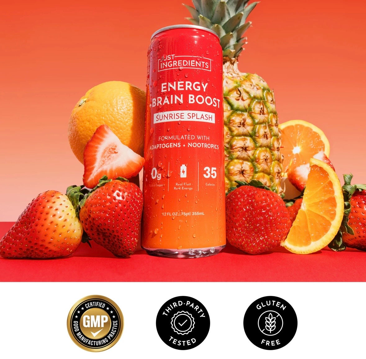 Sunrise Splash Energy + Brain Boost (Single Can)