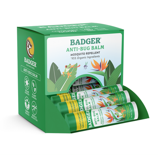 Badger Bug Repellent, Deet-Free, Organic Travel Stick 12ct