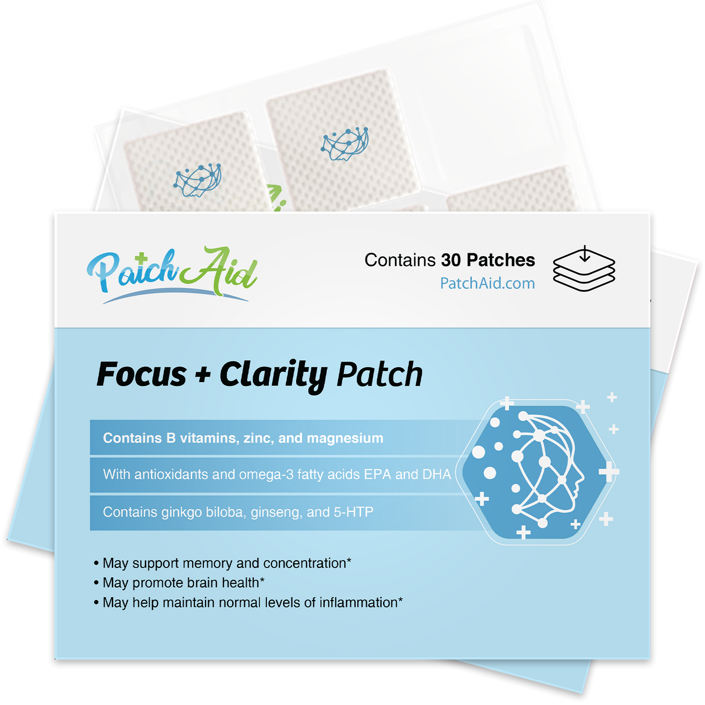 Focus and Clarity Patch - Cognitive & Memory Function: 1-Pack