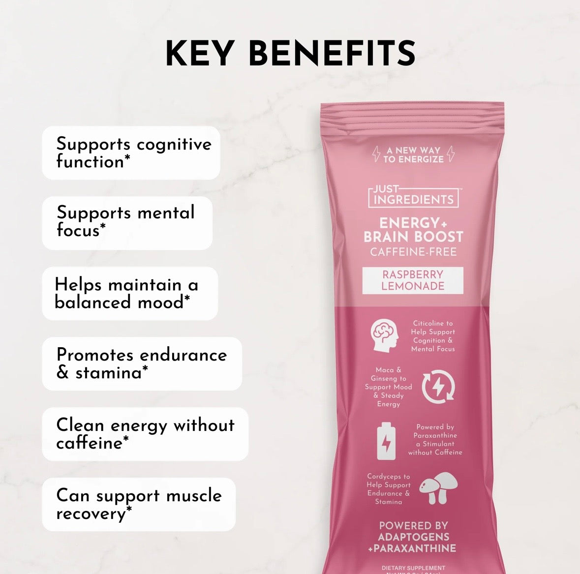 Raspberry Lemonade Brain + Energy Boost Stick