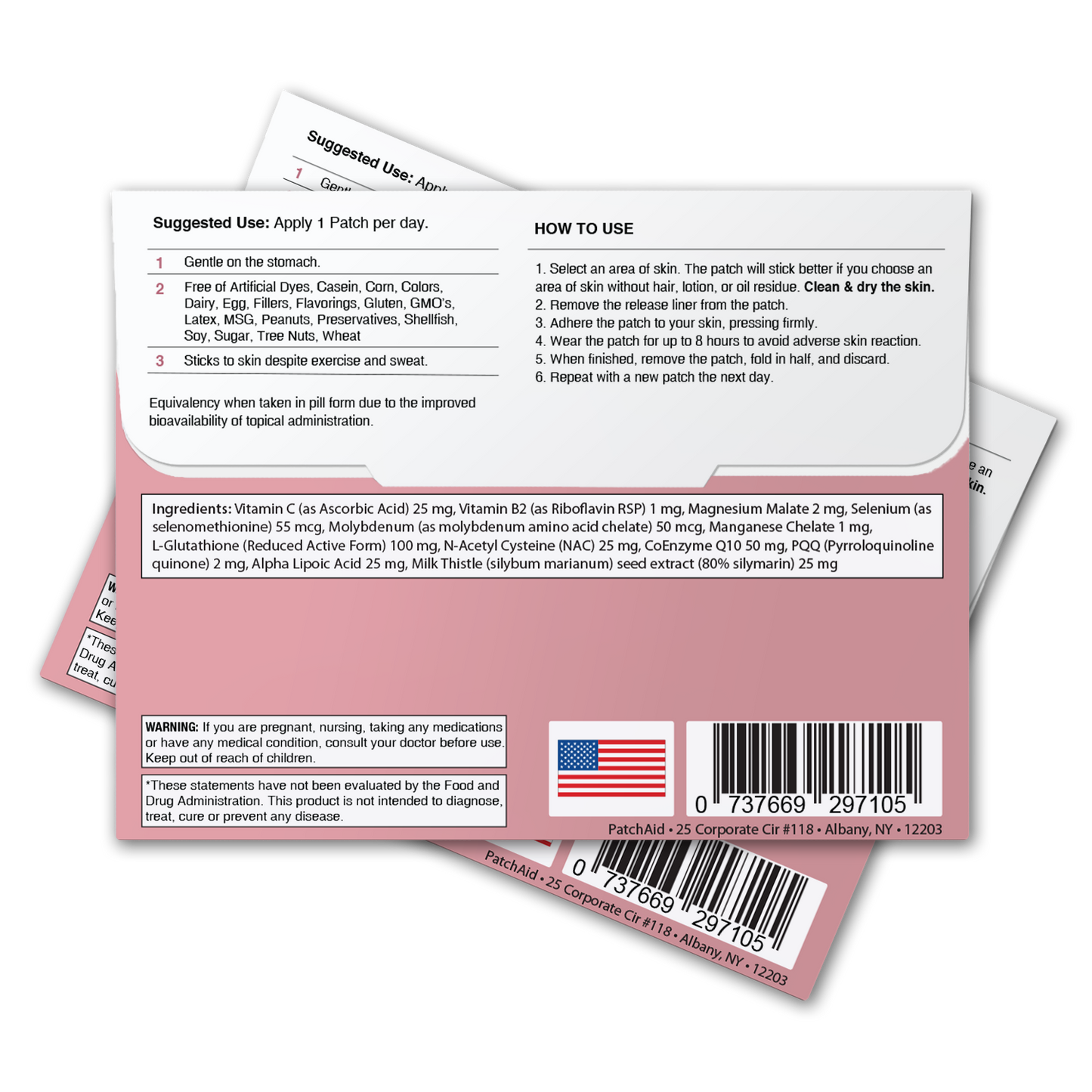 Glutathione Plus Patch - Antioxidant & Detox Support: 1-Pack