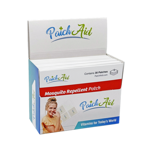 Mosquito Repellent Patch - Natural Essential Oil Protection: 12-Pack with Display Case