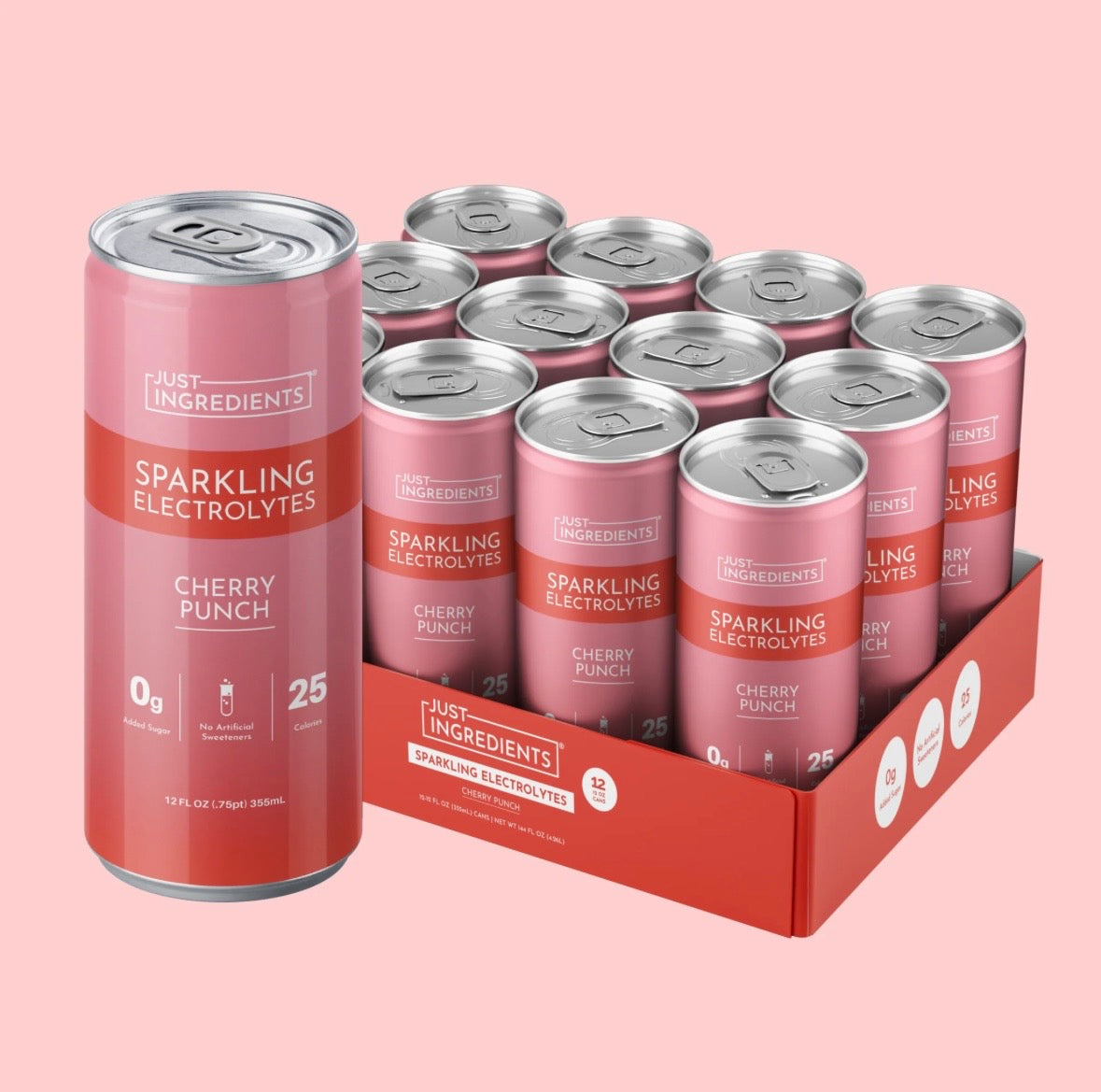 Cherry Punch - Sparkling Electrolytes (Single Can)