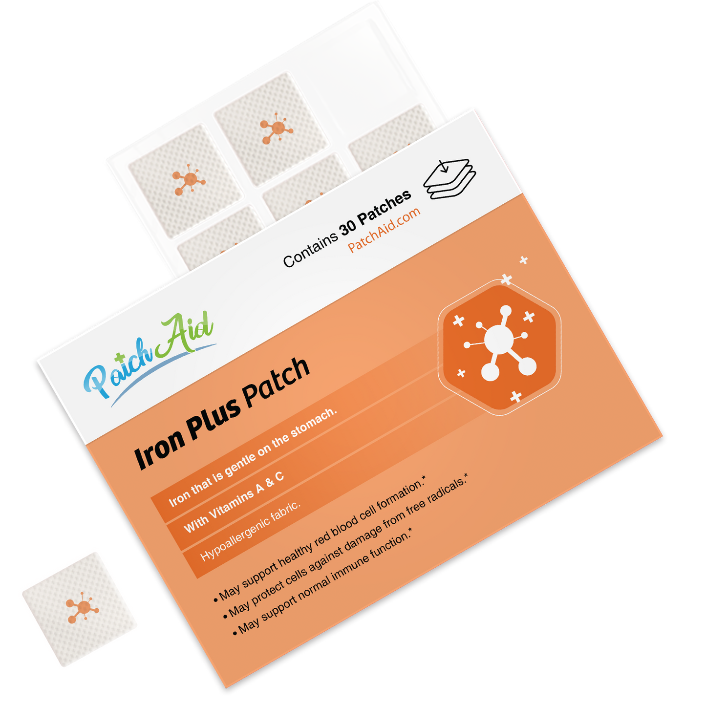 Iron Plus Vitamin Patch - Gentle Iron & Absorption Support: 1-Pack