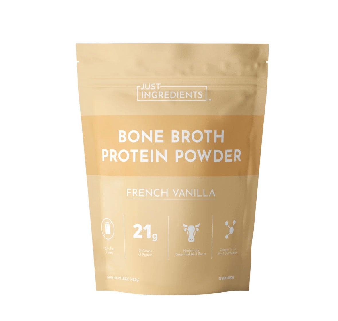 French Vanilla Bone Broth Protein Powder