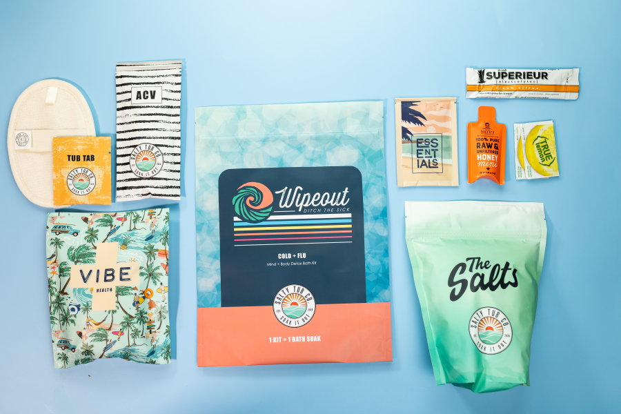 Wipeout Cold + Flu Bath Salts Kit