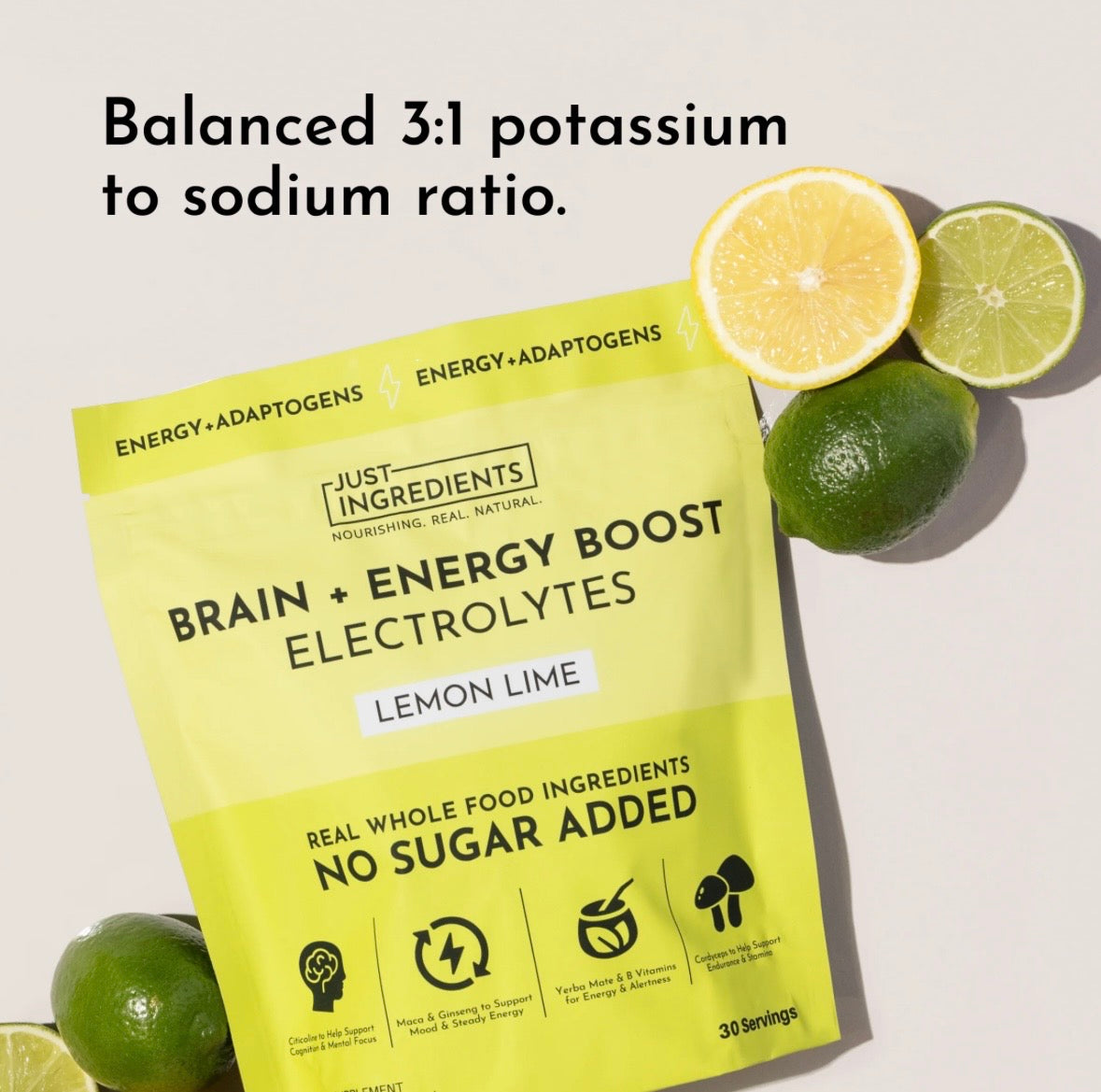 Lemon Lime Brain + Energy Boost Electrolytes